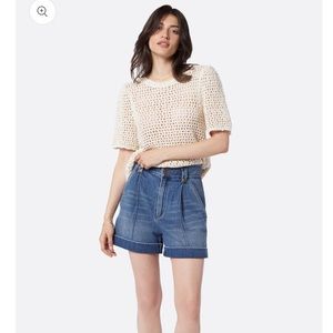 Joie LUPINE CREWNECK COTTON SWEATER xs tan